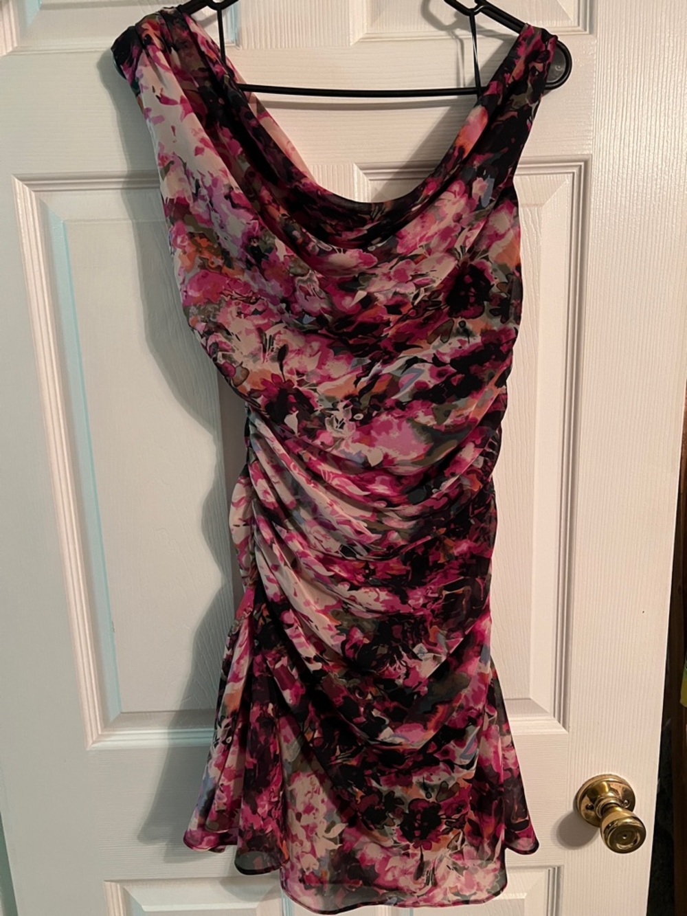 Abercrombie & Fitch Paloma Floral Off-the-Shoulder Mini Dress